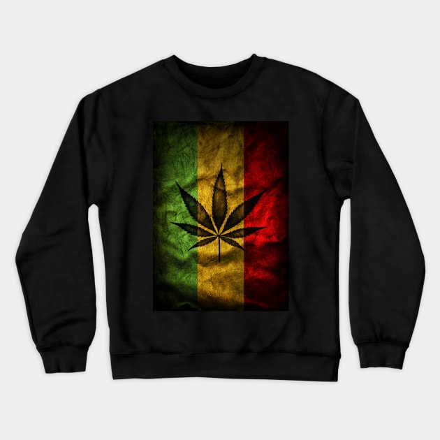 Rasta Flag Crewneck Sweatshirt by Voodoo Production